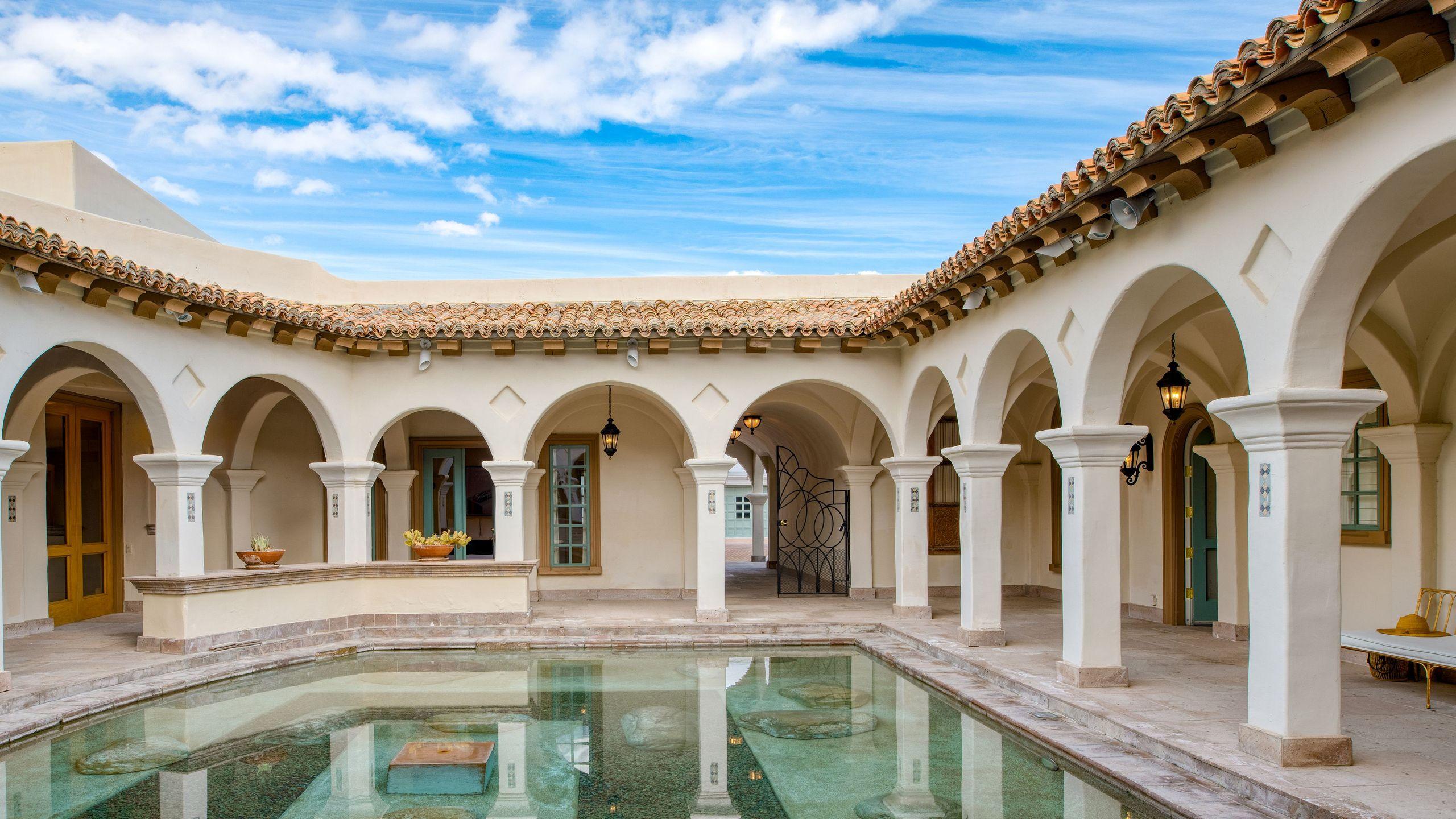 The Pond Estate | Maximalist Designer Compound w/ 2 Casitas, Indoor + Outdoor Pools, Tennis Court, & Gorgeous Mountain Views | 12k sqft gallery image 9